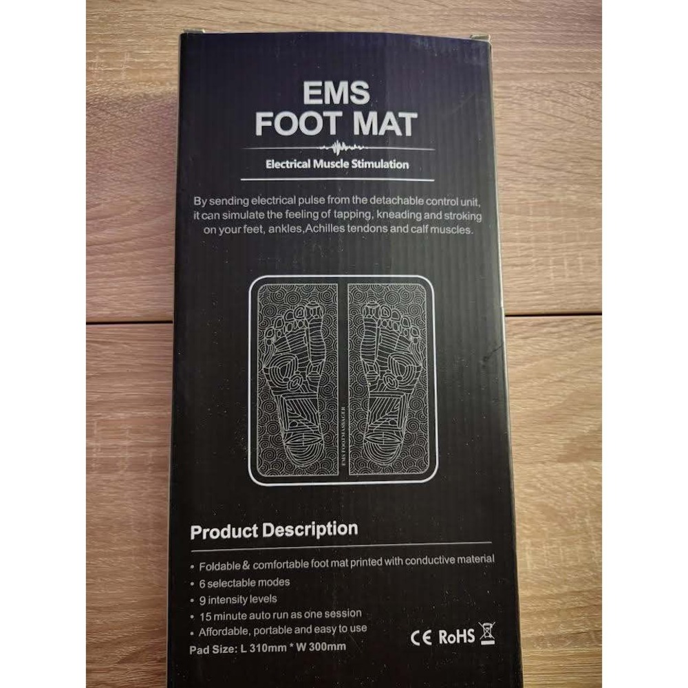 EMS Foot Mat‎ Electrical Muscle Stim Foldable Comfort Conduct Material 9 Levels